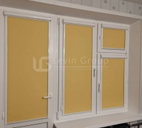 Рулонные шторы желтые
