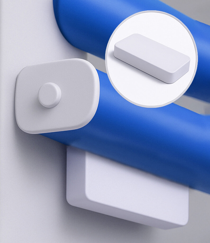 Фиксатор нижней планки пластиковый, (2 шт)