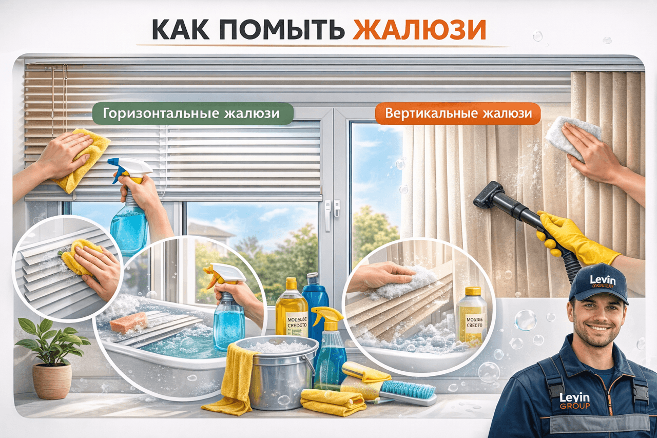Как помыть жалюзи
