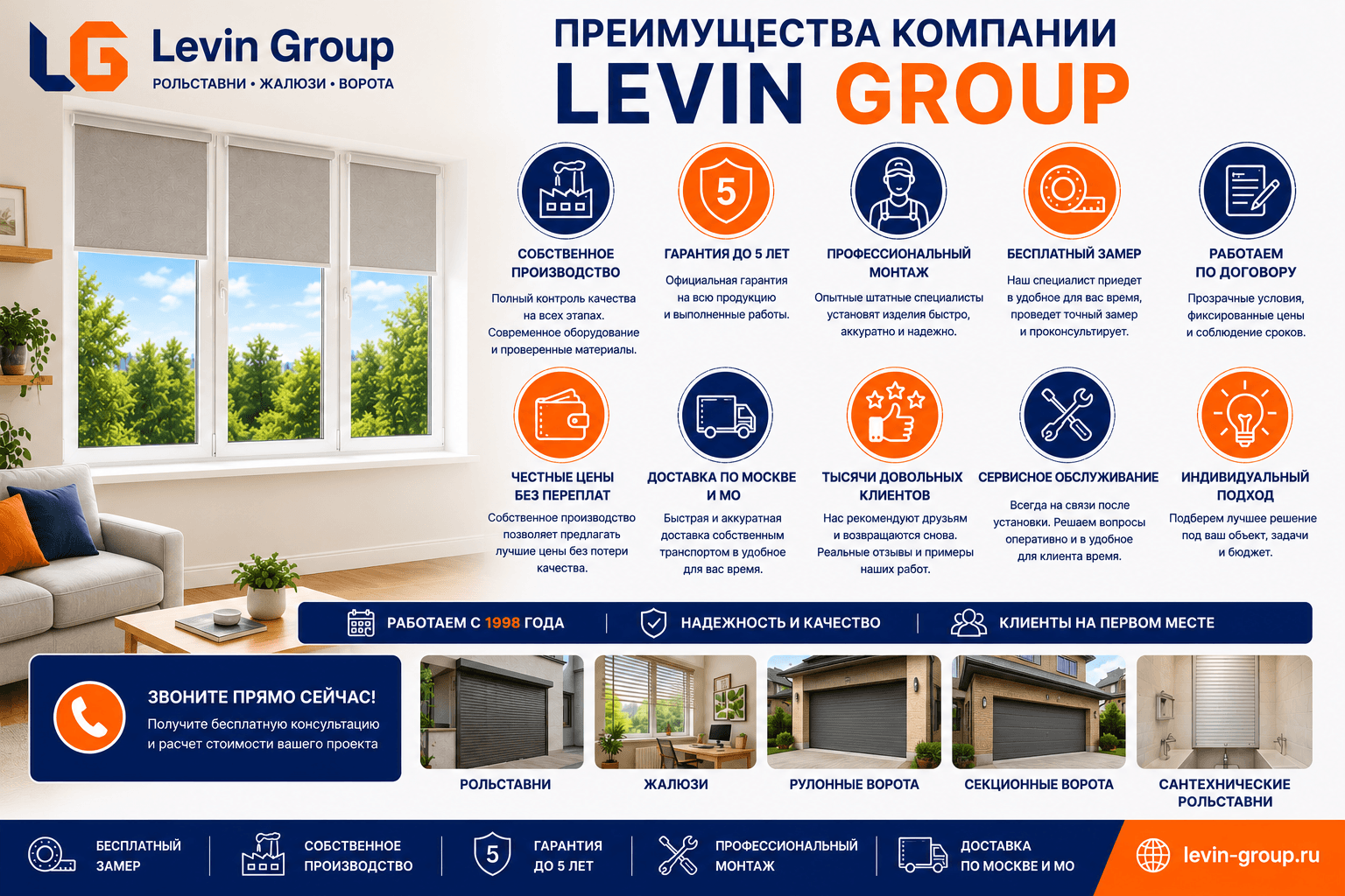 Преимущества компании Levin Group